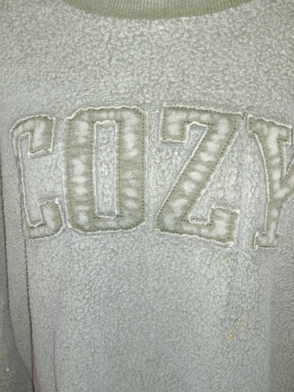 COZY Gray Women's Crewneck Sweatshirt Size Xl - Picture 2 of 5